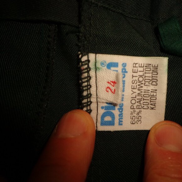 NEW Diolen Trousers Made in Europe 24 Adjustable Waist Hunter Detailing Galore - Picture 3 of 16